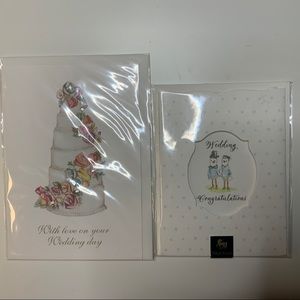 🌟final markdown🌟 Set of two Niquea.D by Papyrus wedding cards